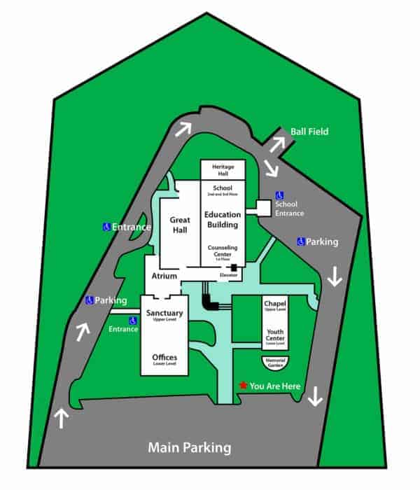 Shallowford Campus and Parking Map